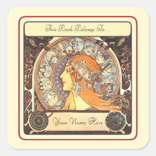 Sticker Carré Plaque