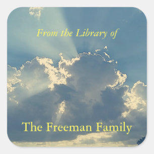 Sticker Carré Plaque de livre d'été