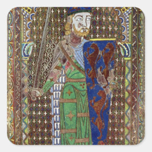 Sticker Carré Plaque de tombe de Geoffrey Plantagenet