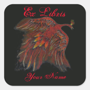 Sticker Carré Plaque d'enregistrement Firebird