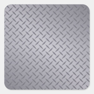 Sticker Carré Plaque diamant gris acier