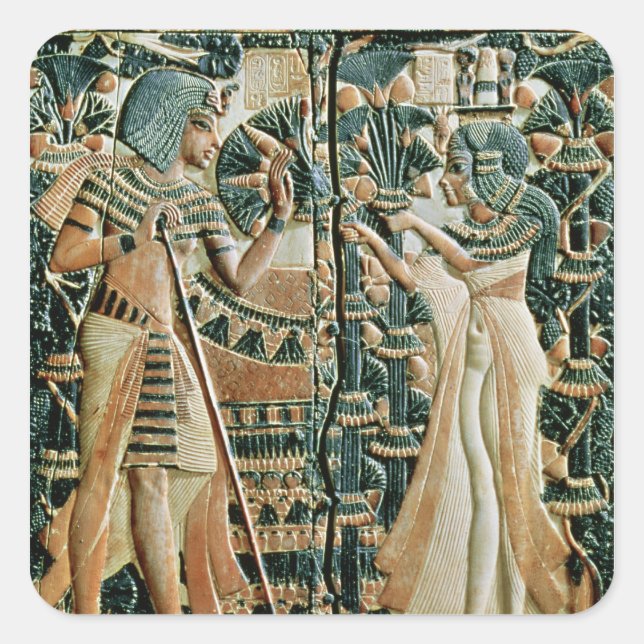 Sticker Carré Plaque du couvercle du coffre montrant (Devant)