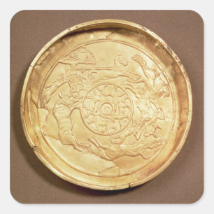 Sticker Carré Plaque (or)