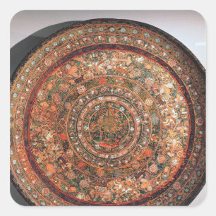 Sticker Carré Plateau de la tribu Michoacan