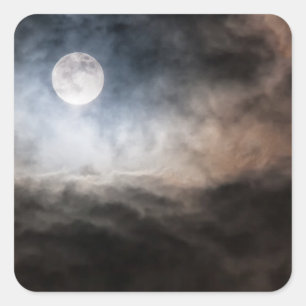 Sticker Carré Pleine lune