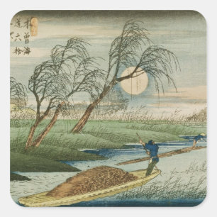 Sticker Carré Pleine lune à Seba