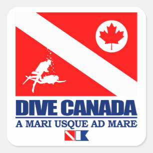 Sticker Carré Plongée Canada