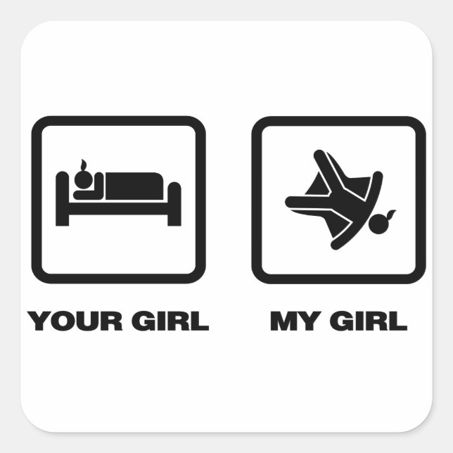 Sticker Carré Plongée en ciel (Devant)