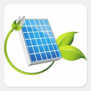Sticker Carré Plug-in pour la feuille du panneau solaire
