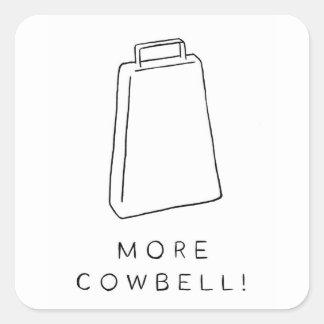Sticker Carré Plus de Cowbell