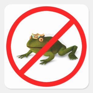 Sticker Carré Plus de grenouilles !