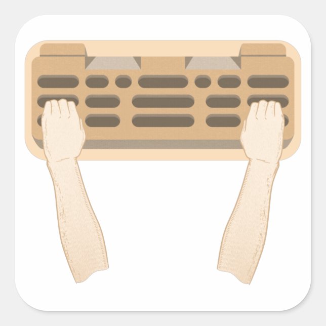 Sticker Carré plus petite (Devant)