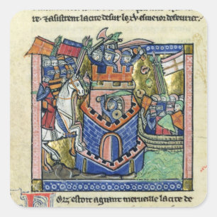 Sticker Carré Pneu bloqué par la flotte vénitienne