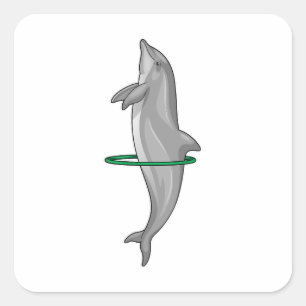 Sticker Carré Pneus Dolphin Fitness Sports