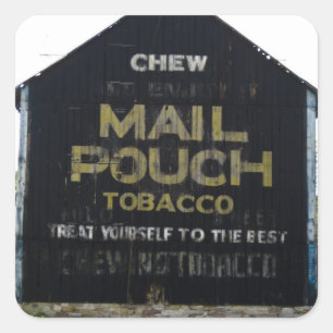 Sticker Carré Pochette Chew Mail Tabac Grange - Photo originale