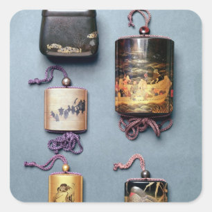 Sticker Carré Pochette intérieure et sac à tabac