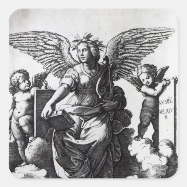 Sticker Carré Poésie, c.1515 (Devant)