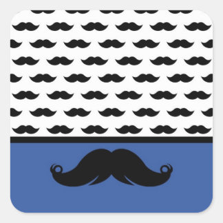 Sticker Carré Poignée tendance Moustache Moustache Moustache