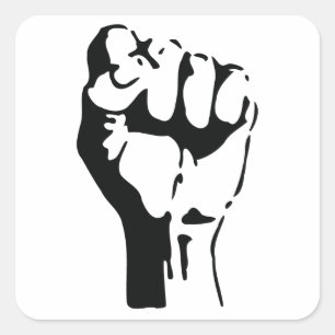 Sticker Carré poing augmenté