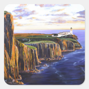 Sticker Carré Point Neist - Île de Skye