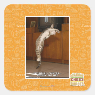 Sticker Carré Pointeur 3 invisible