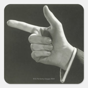 Sticker Carré Pointing