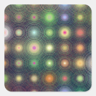 Sticker Carré Points brillants de disco