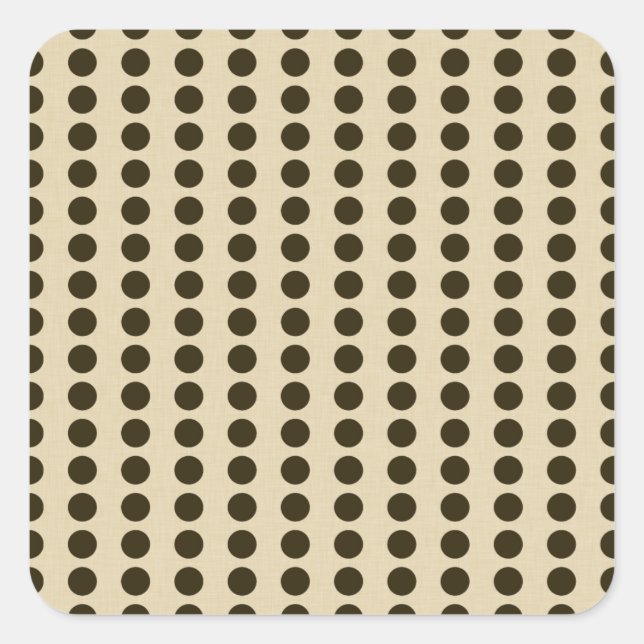 Sticker Carré Points de l'humeur épicée au chocolat (Devant)