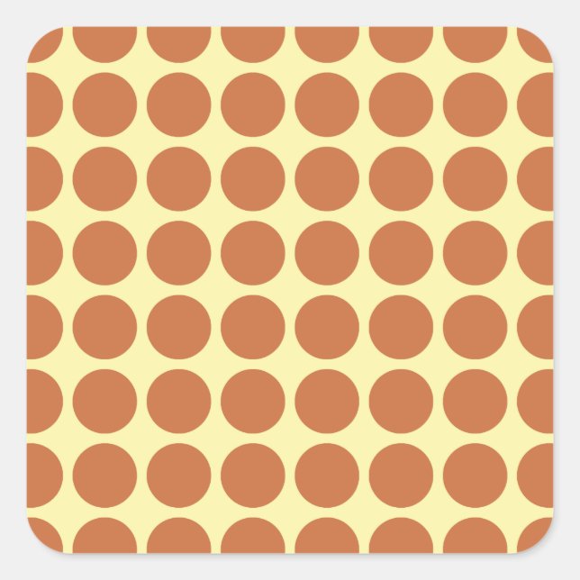 Sticker Carré Points neutres de crème Zest (Devant)