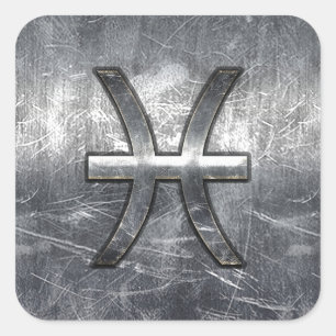 Sticker Carré Poissons Zodiac Connexion décoration de style acie