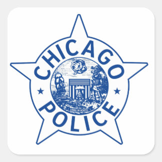 Sticker Carré Police de Chicago (VINTAGE)