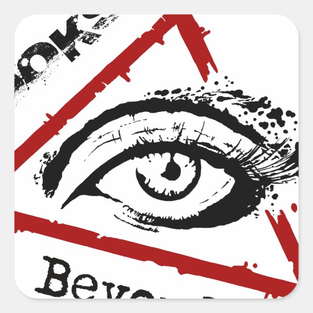 Sticker Carré Police des yeux.png (Devant)