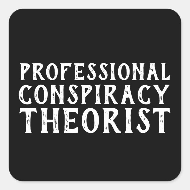 Sticker Carré Politique amusante (Devant)