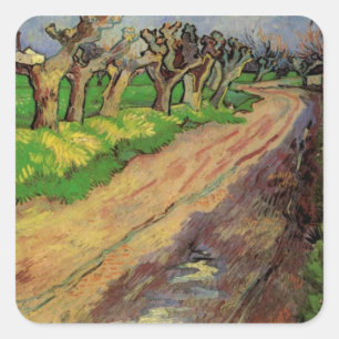 Sticker Carré Pollard Willows par Vincent van Gogh