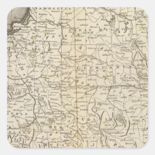 Sticker Carré Pologne