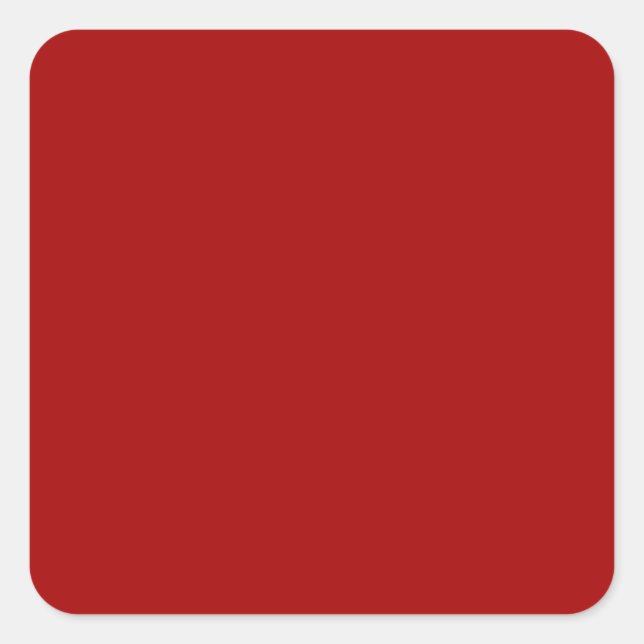 Sticker Carré Pomme bonbon foncé rouge (Devant)