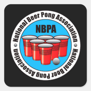 Sticker Carré Pong de bière