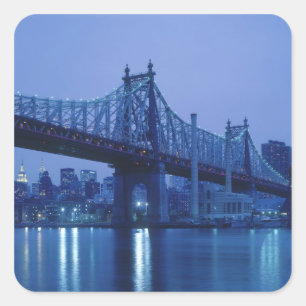 Sticker Carré Pont de la 59e rue, New York, États-Unis