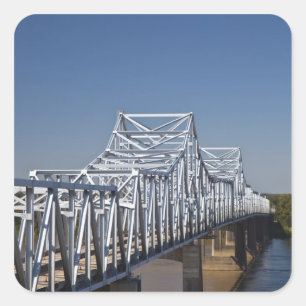 Sticker Carré pont de l'autoroute I-20 sur le fleuve Mississippi