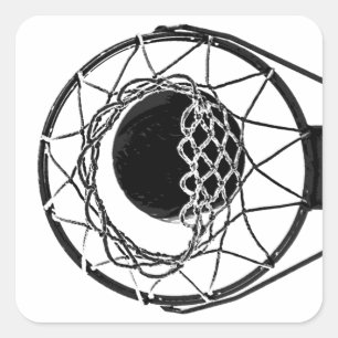 Sticker Carré Pop Art Basket