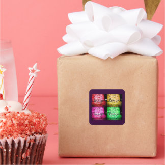 Sticker Carré Pop Art Graffiti Love Wall