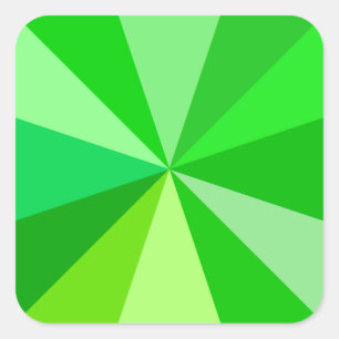 Sticker Carré Pop Art Moderne des années 60 Rays géométriques