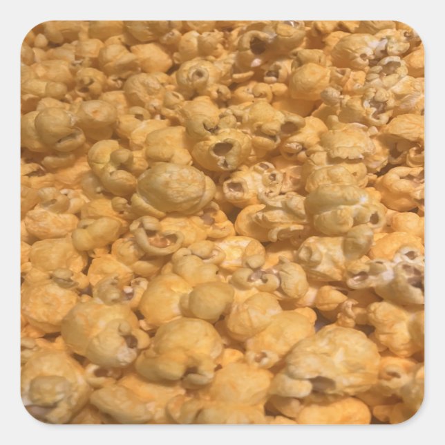 Sticker Carré Popcorn (Devant)