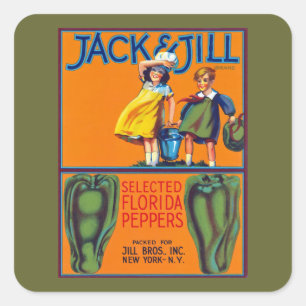 Sticker Carré Popers Jack & Jill Florida