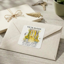 Porte Fleurie Jaune Chic Nous Avons Déménagé