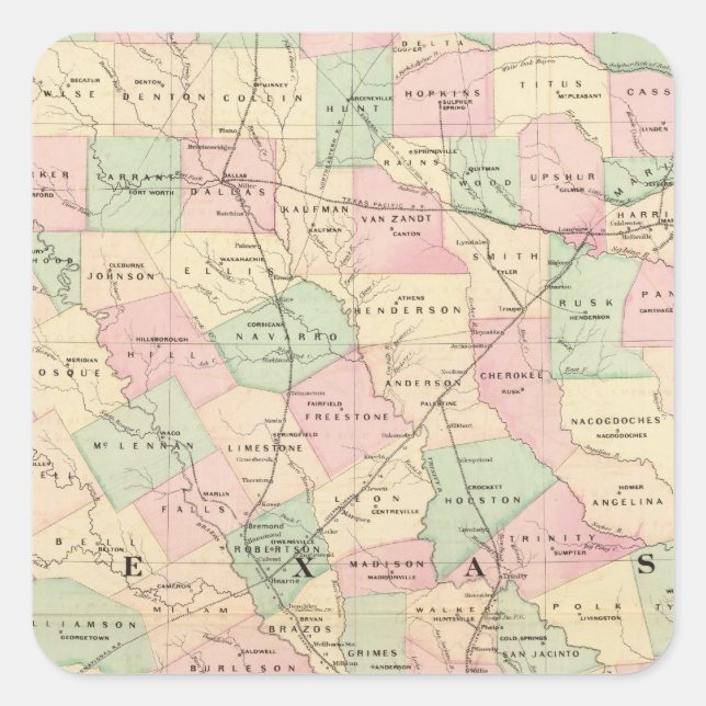Sticker Carré portion texane (Devant)
