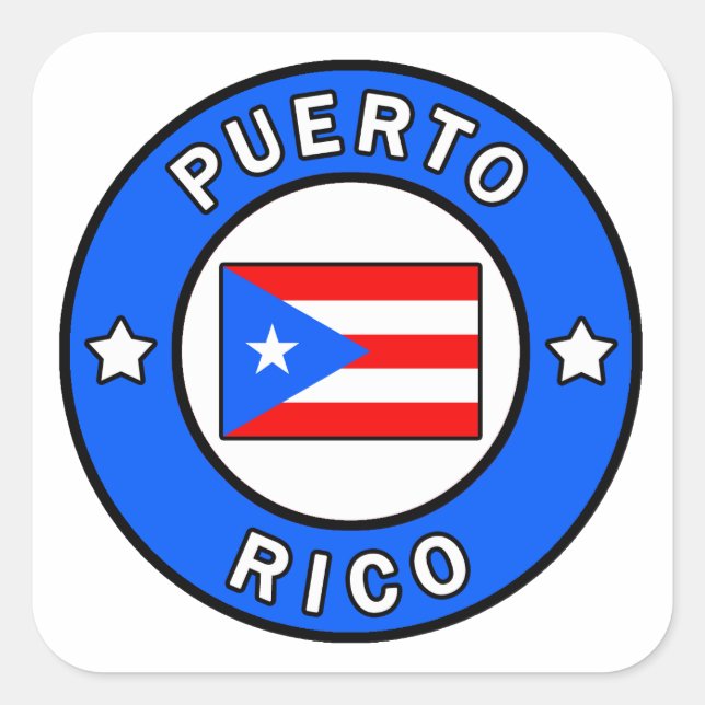Sticker Carré Porto Rico (Devant)