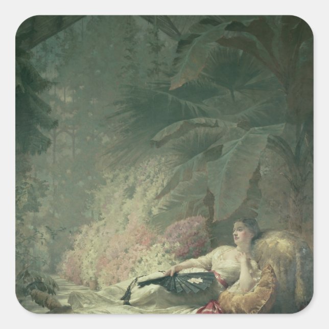 Sticker Carré Portrait d'Adélaïde Maria, comtesse d'Iveagh (Devant)