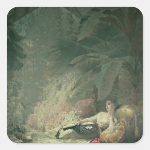 Sticker Carré Portrait d'Adelaïde Maria, comtesse d'Iveagh
