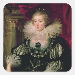 Sticker Carré Portrait d'Anne d'Infanta de l'Autriche de